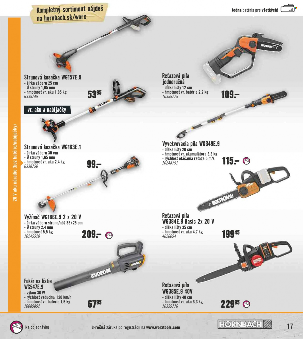 Leták Hornbach - 26.4.2022 - 26.7.2022. Strana 17