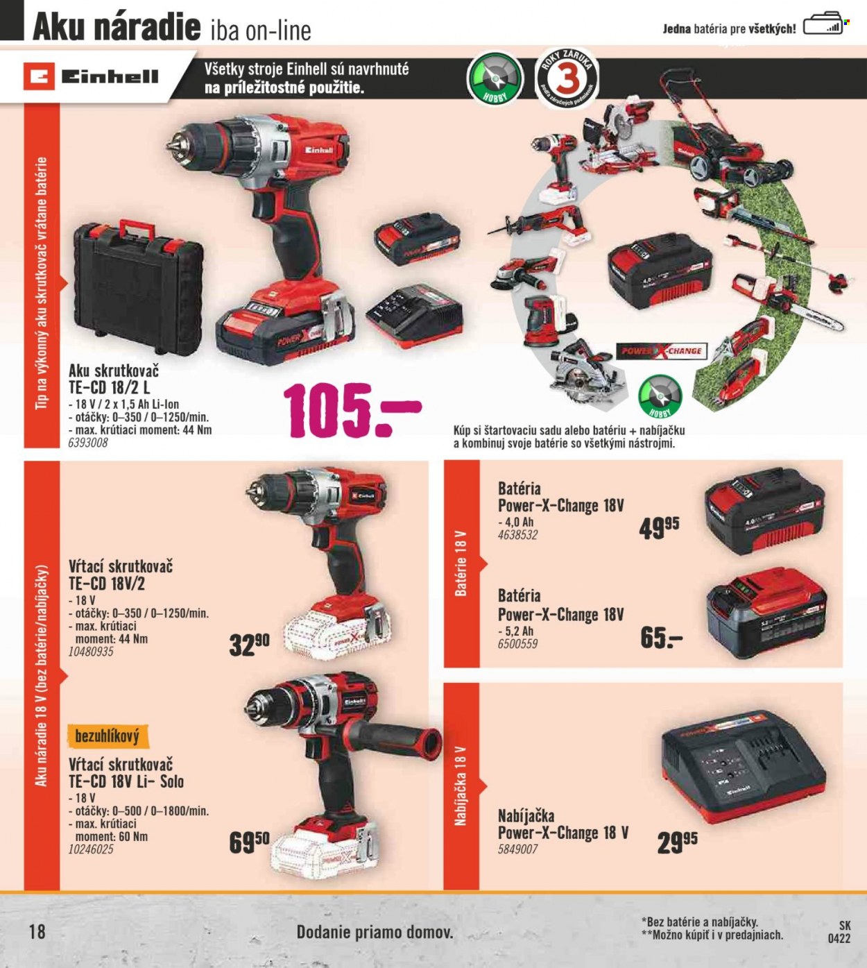 Leták Hornbach - 26.4.2022 - 26.7.2022. Strana 18