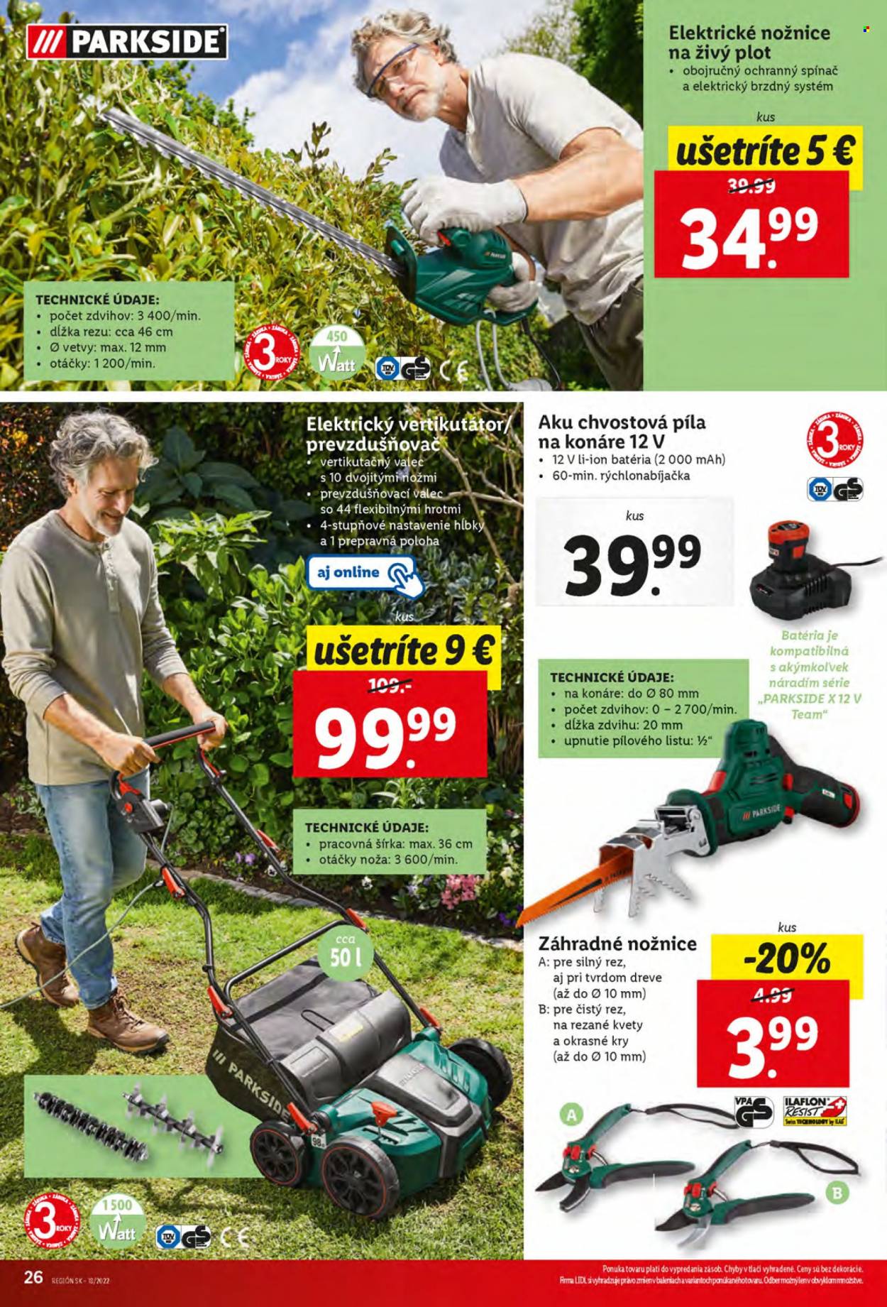 Leták Lidl - 5.5.2022 - 7.5.2022. Strana 26