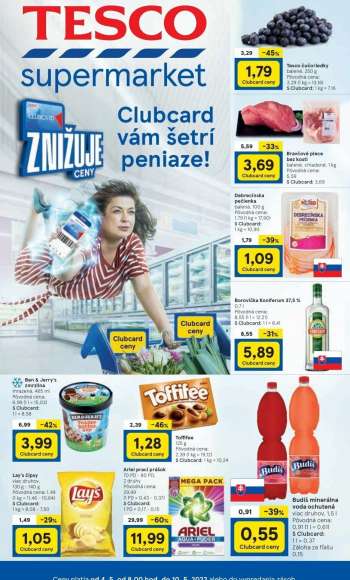 Leták TESCO supermarket - 4.5.2022 - 10.5.2022.