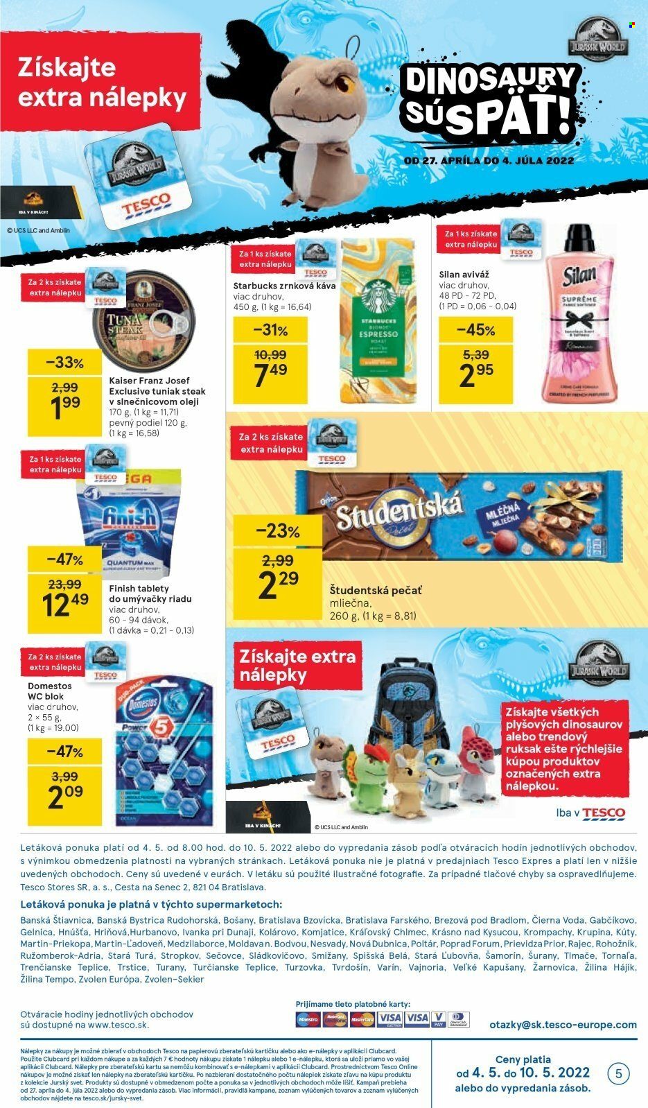 Leták TESCO supermarket - 4.5.2022 - 10.5.2022. Strana 5