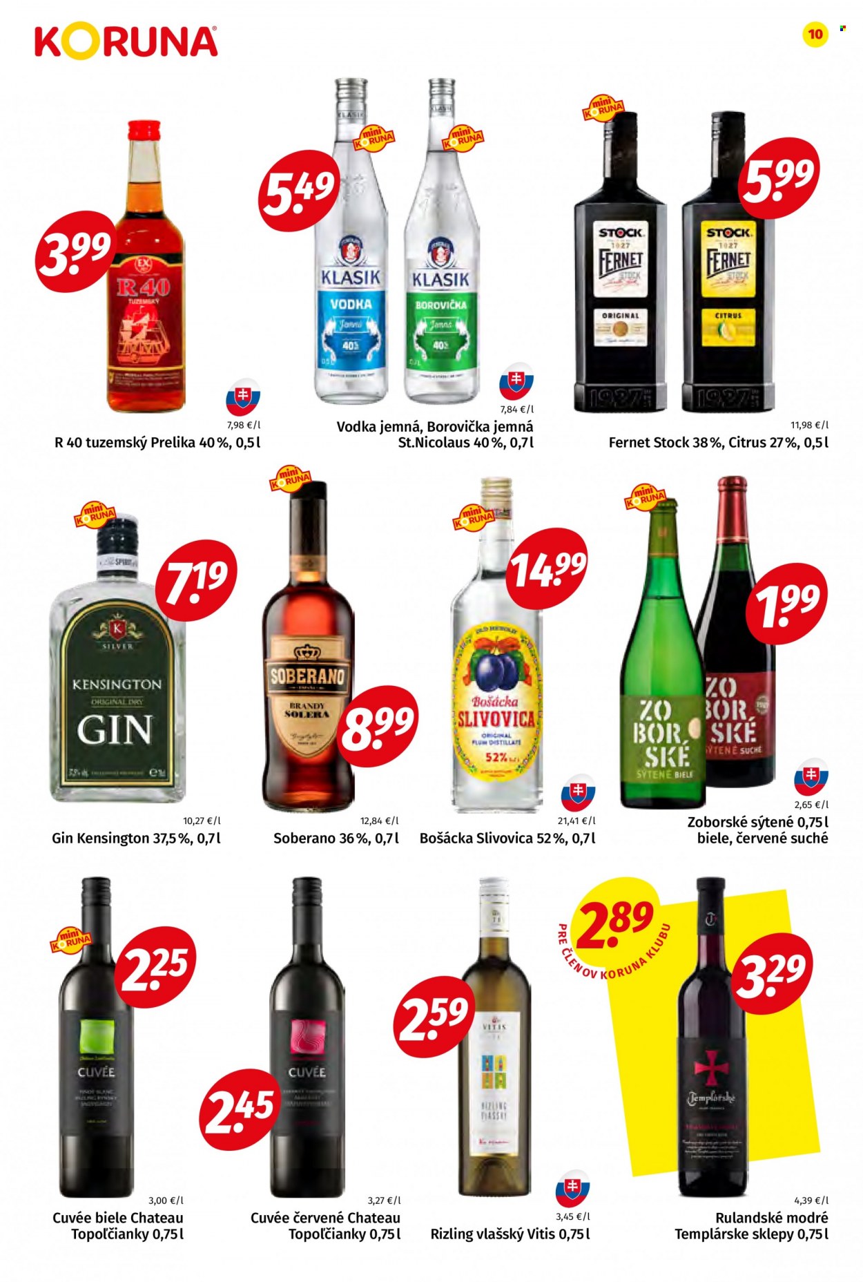 Leták Potraviny KORUNA - 6.5.2022 - 18.5.2022. Strana 10