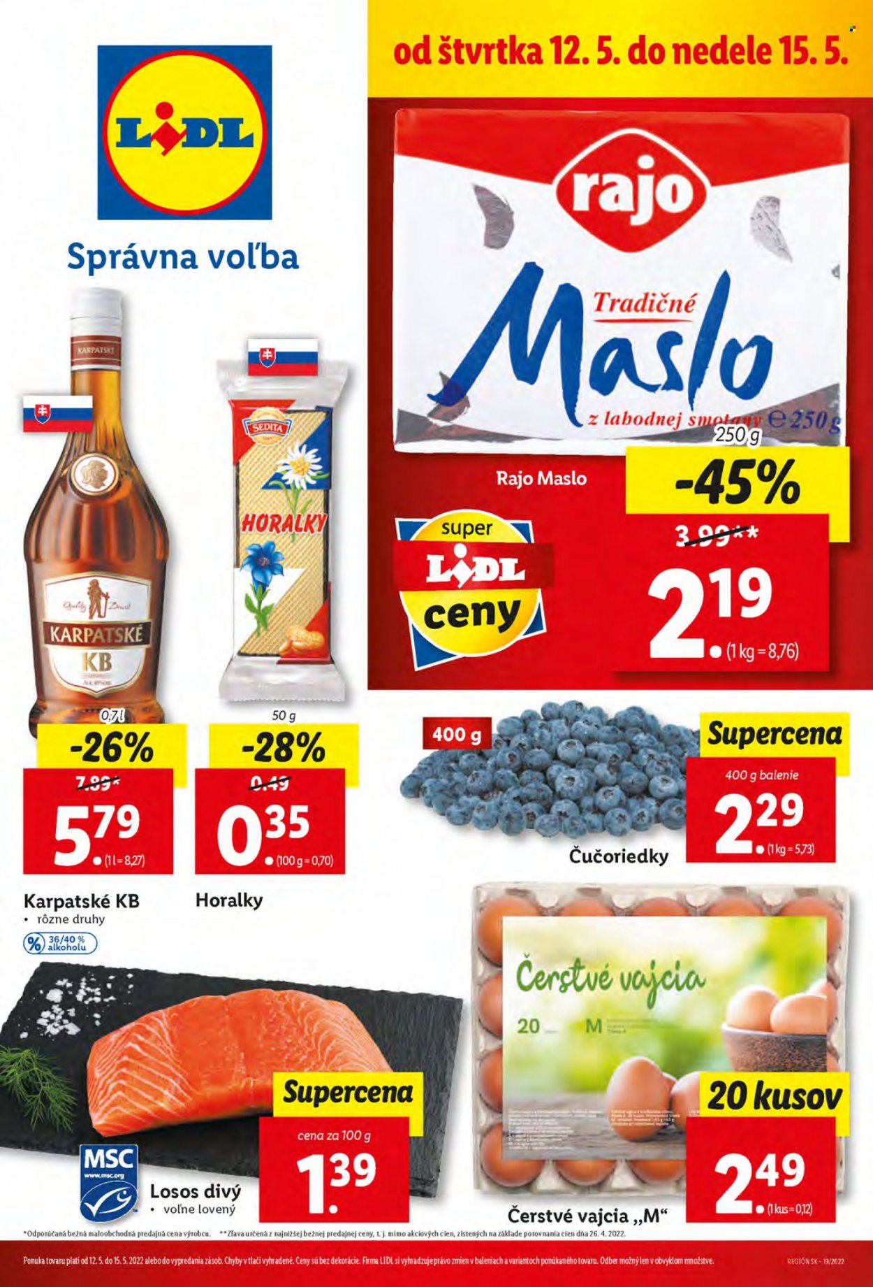 Leták Lidl - 12.5.2022 - 15.5.2022. Strana 1