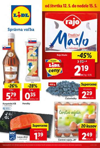 Leták Lidl - 12.5.2022 - 15.5.2022.