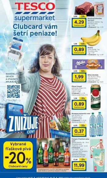 Leták TESCO supermarket - 11.5.2022 - 17.5.2022.