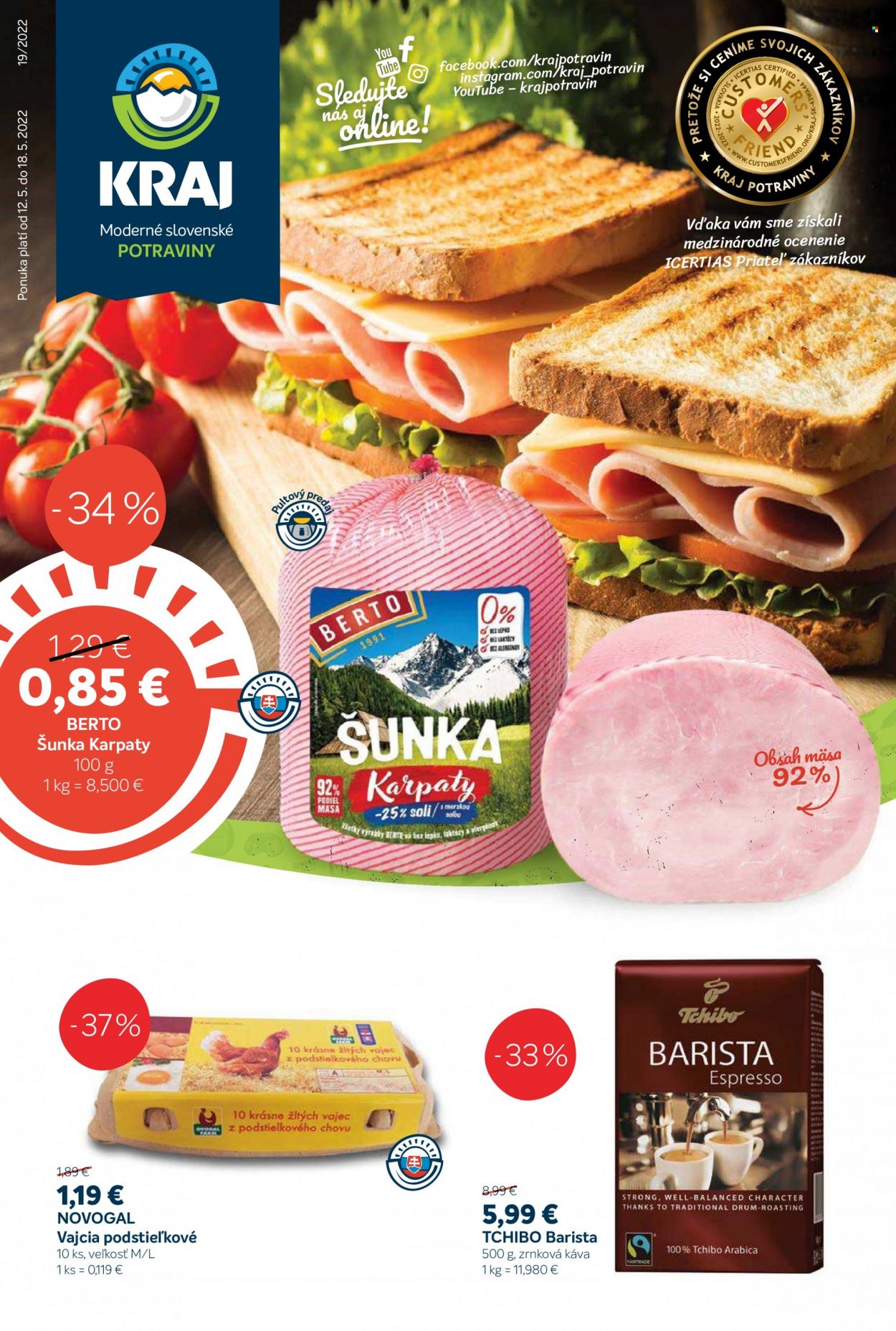 Leták Kraj - 12.5.2022 - 18.5.2022. Strana 1