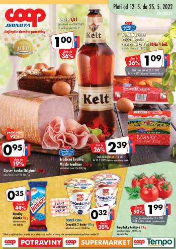 Leták COOP Jednota - 12.5.2022 - 25.5.2022.