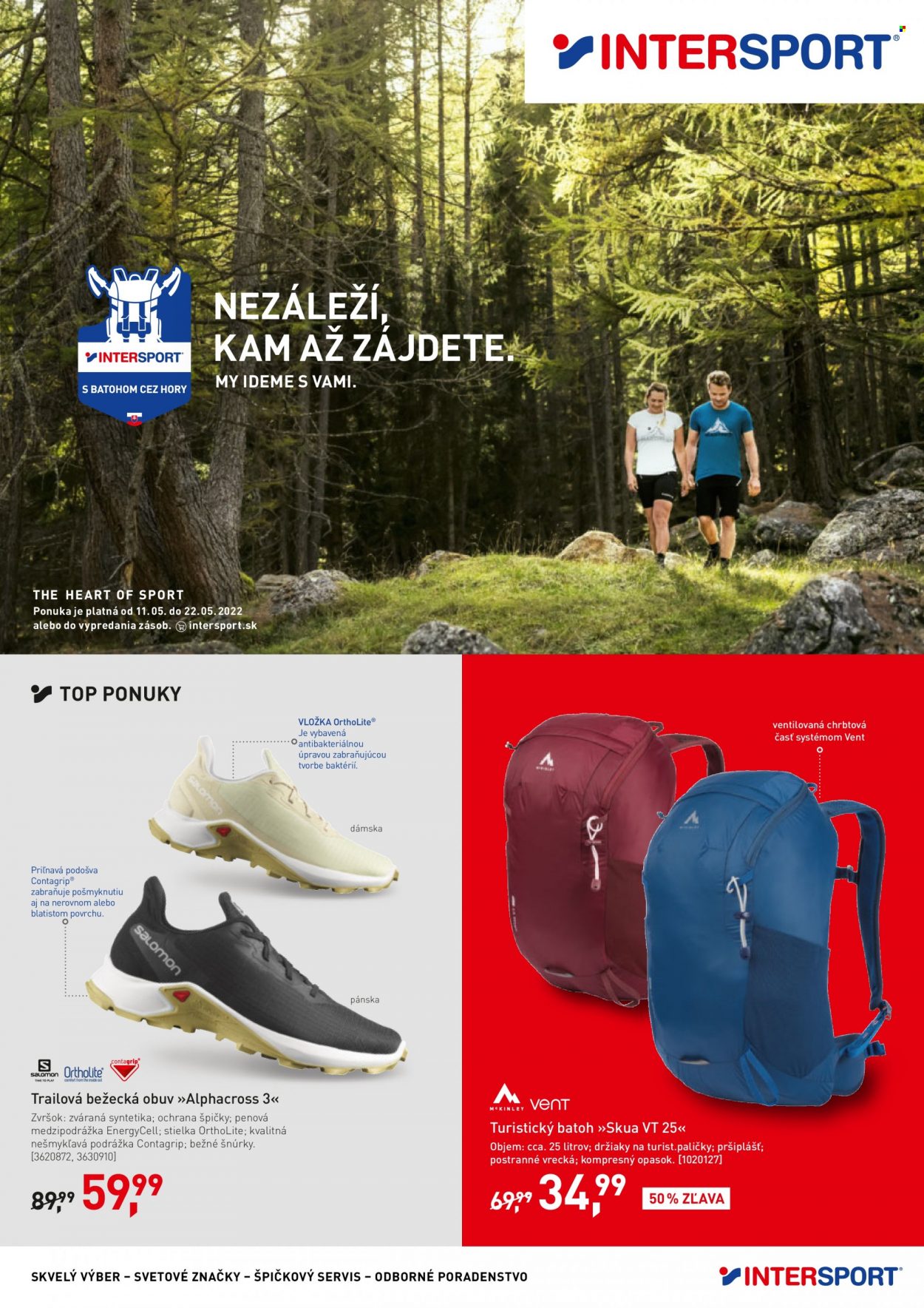 Leták Intersport - 11.5.2022 - 22.5.2022. Strana 1