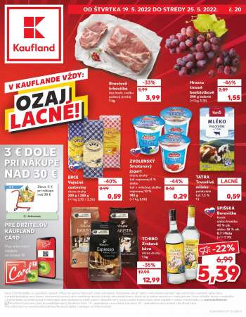 Leták Kaufland - 19.5.2022 - 25.5.2022.