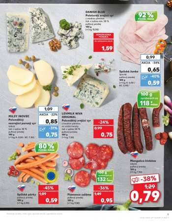 thumbnail - Mangalica klobása údená pultový predaj 100 g (=1 kg 7,90)