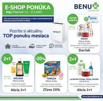 Leták BENU Lekáreň - 1.5.2022 - 31.5.2022.