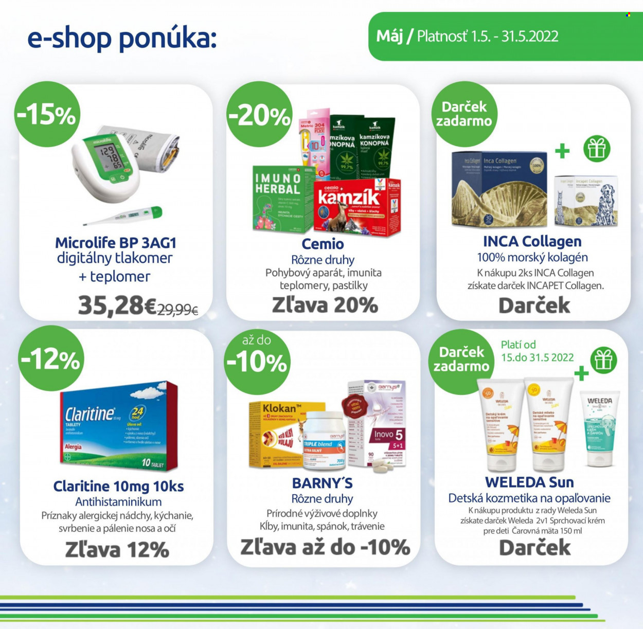 Leták BENU Lekáreň - 1.5.2022 - 31.5.2022. Strana 4
