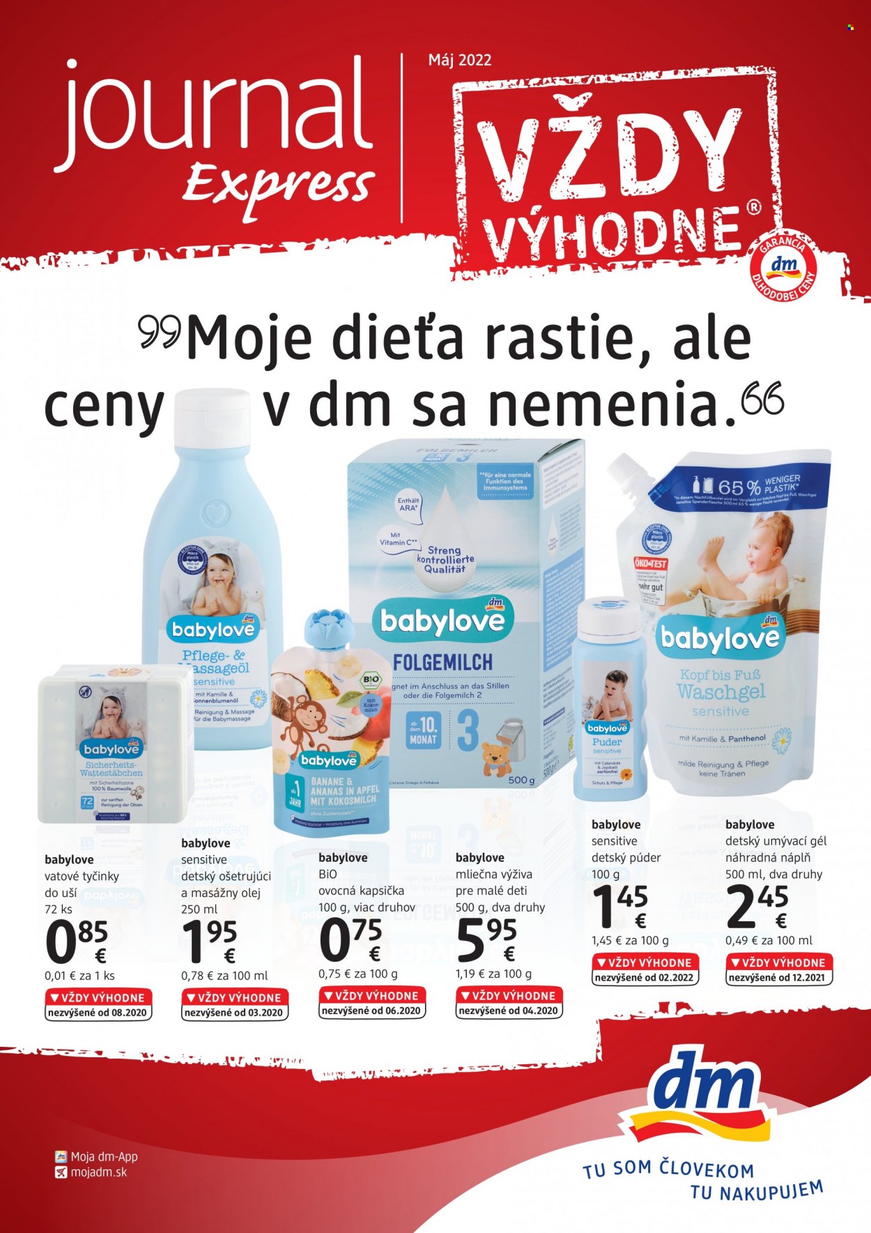 Leták dm drogerie - 1.5.2022 - 31.5.2022. Strana 1