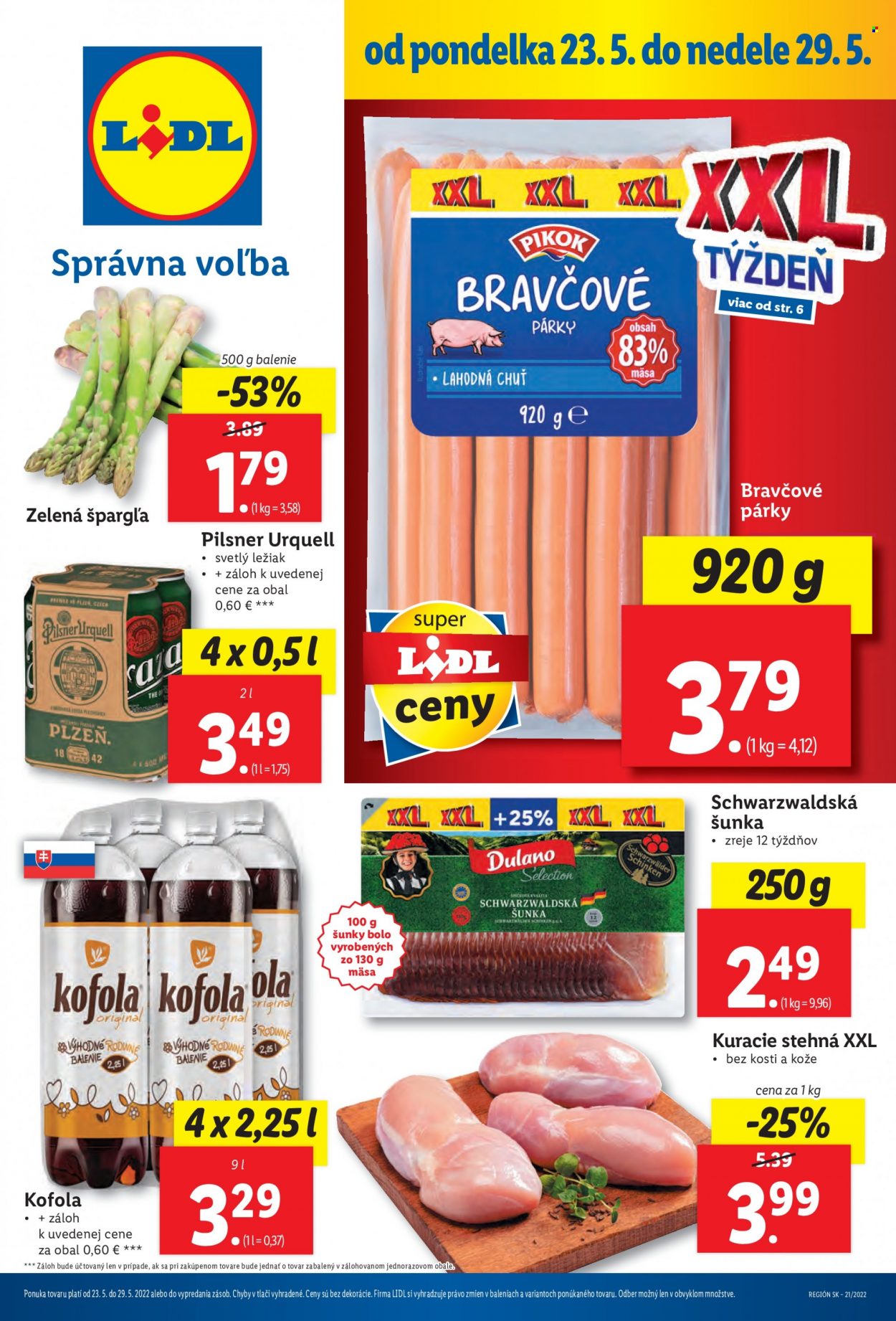Leták Lidl - 23.5.2022 - 29.5.2022. Strana 1