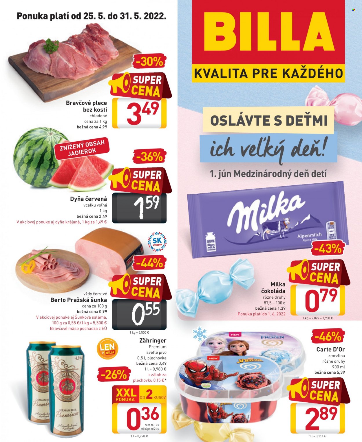 Leták Billa - 25.5.2022 - 31.5.2022. Strana 1