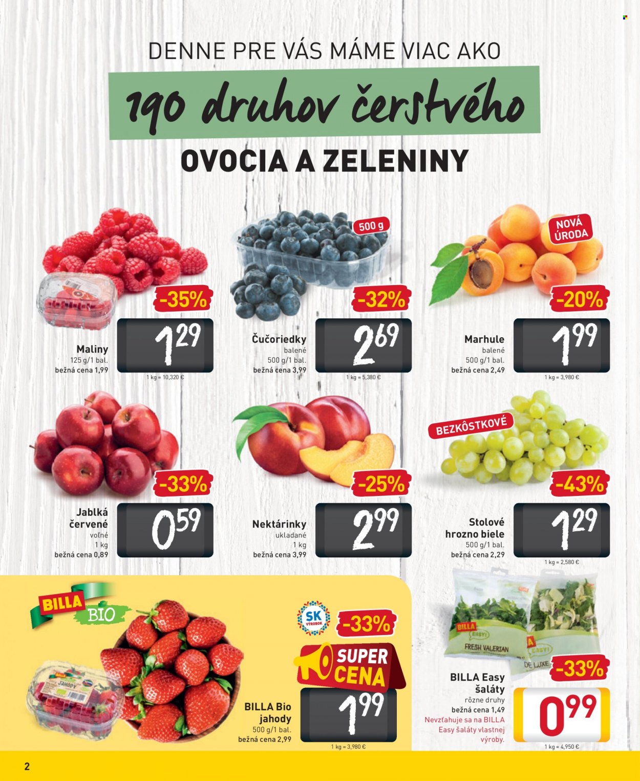 Leták Billa - 25.5.2022 - 31.5.2022. Strana 2