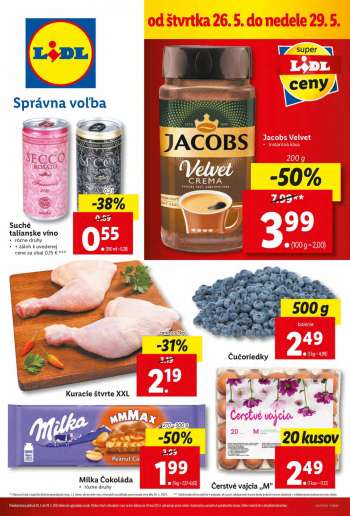 Leták Lidl - 26.5.2022 - 29.5.2022.