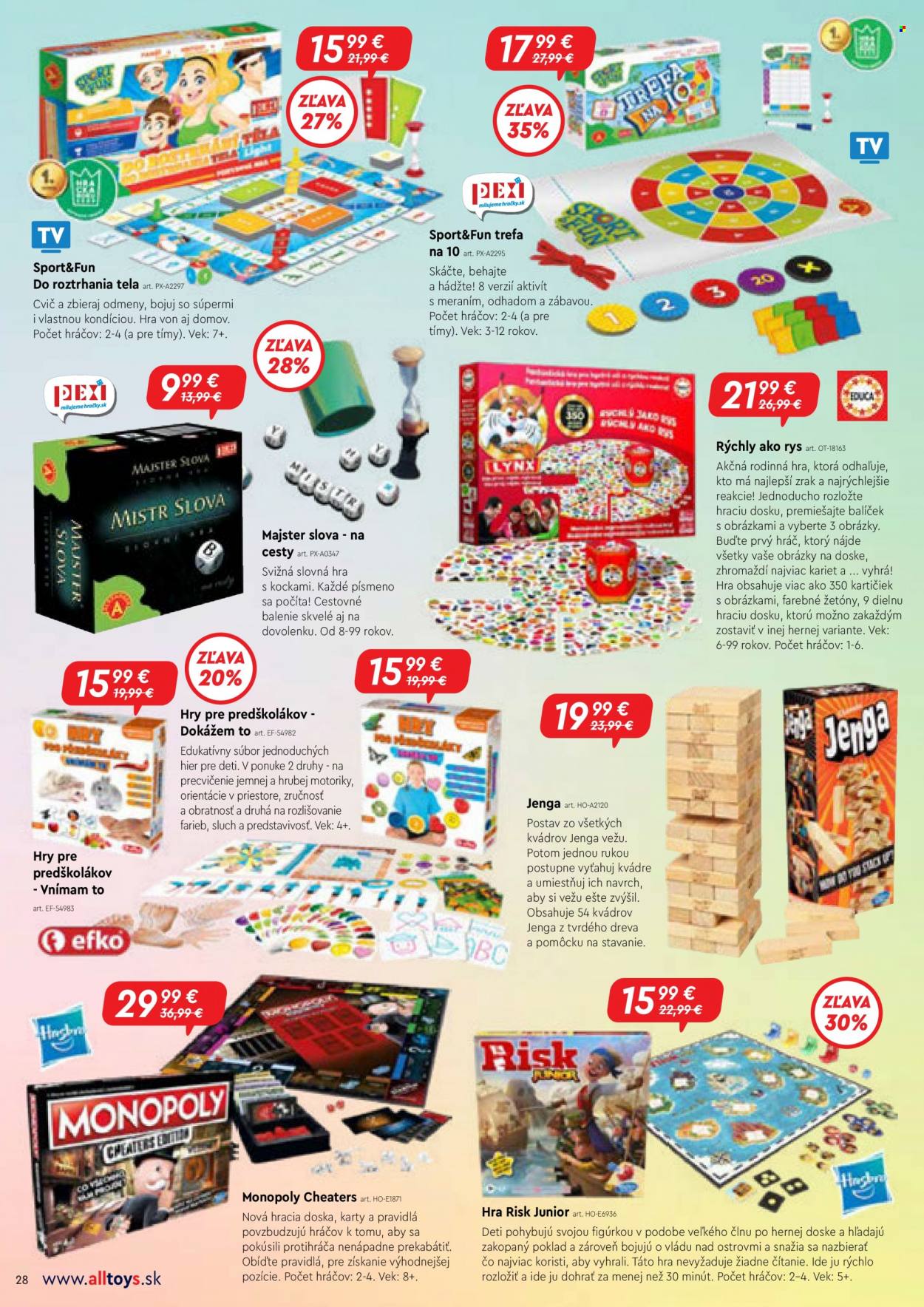 Leták Alltoys - 23.5.2022 - 31.8.2022. Strana 28