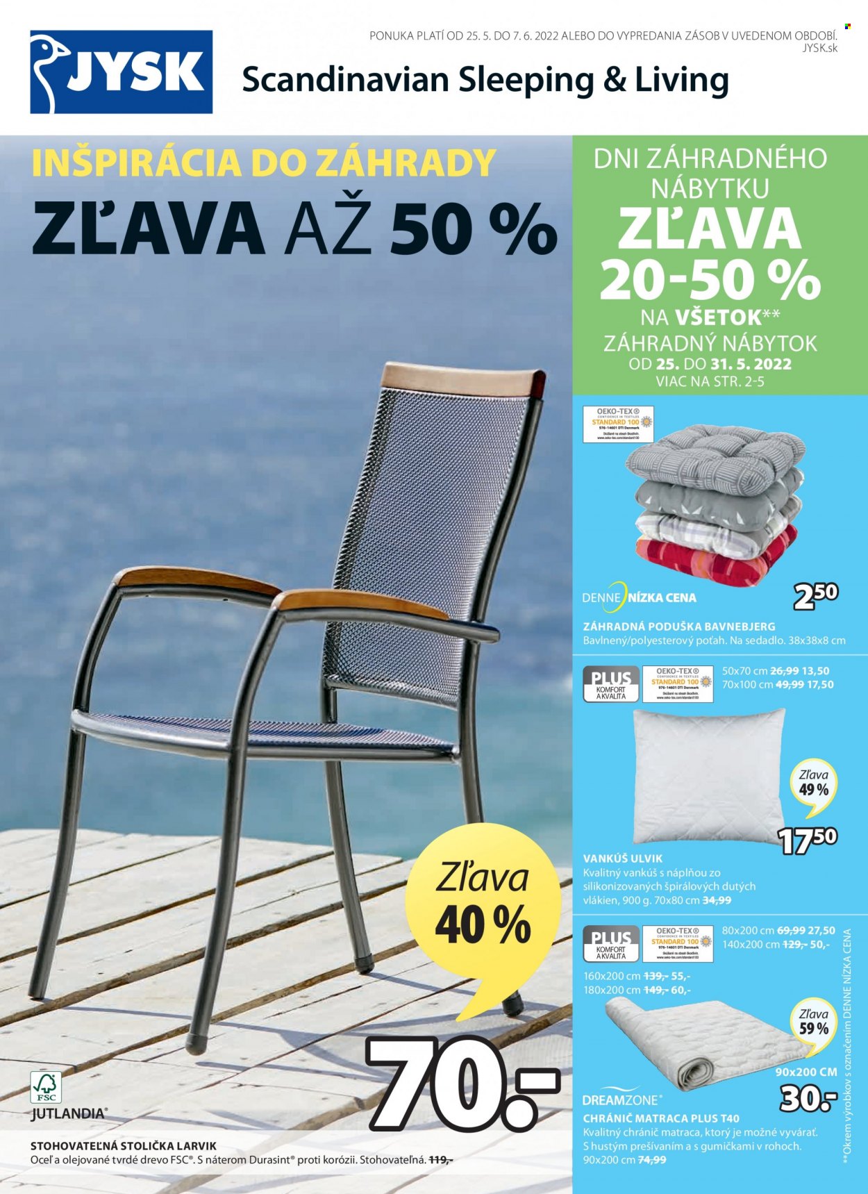 Leták JYSK - 25.5.2022 - 7.6.2022. Strana 2
