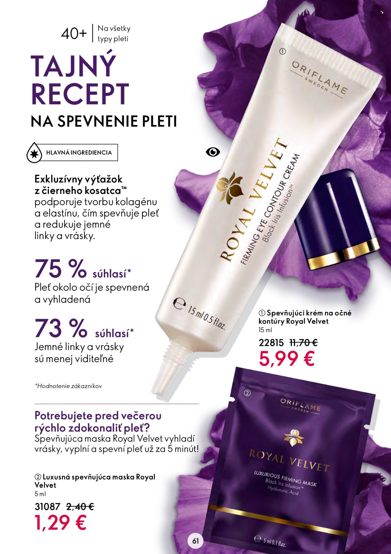 Leták Oriflame - 25.5.2022 - 14.6.2022. Strana 61