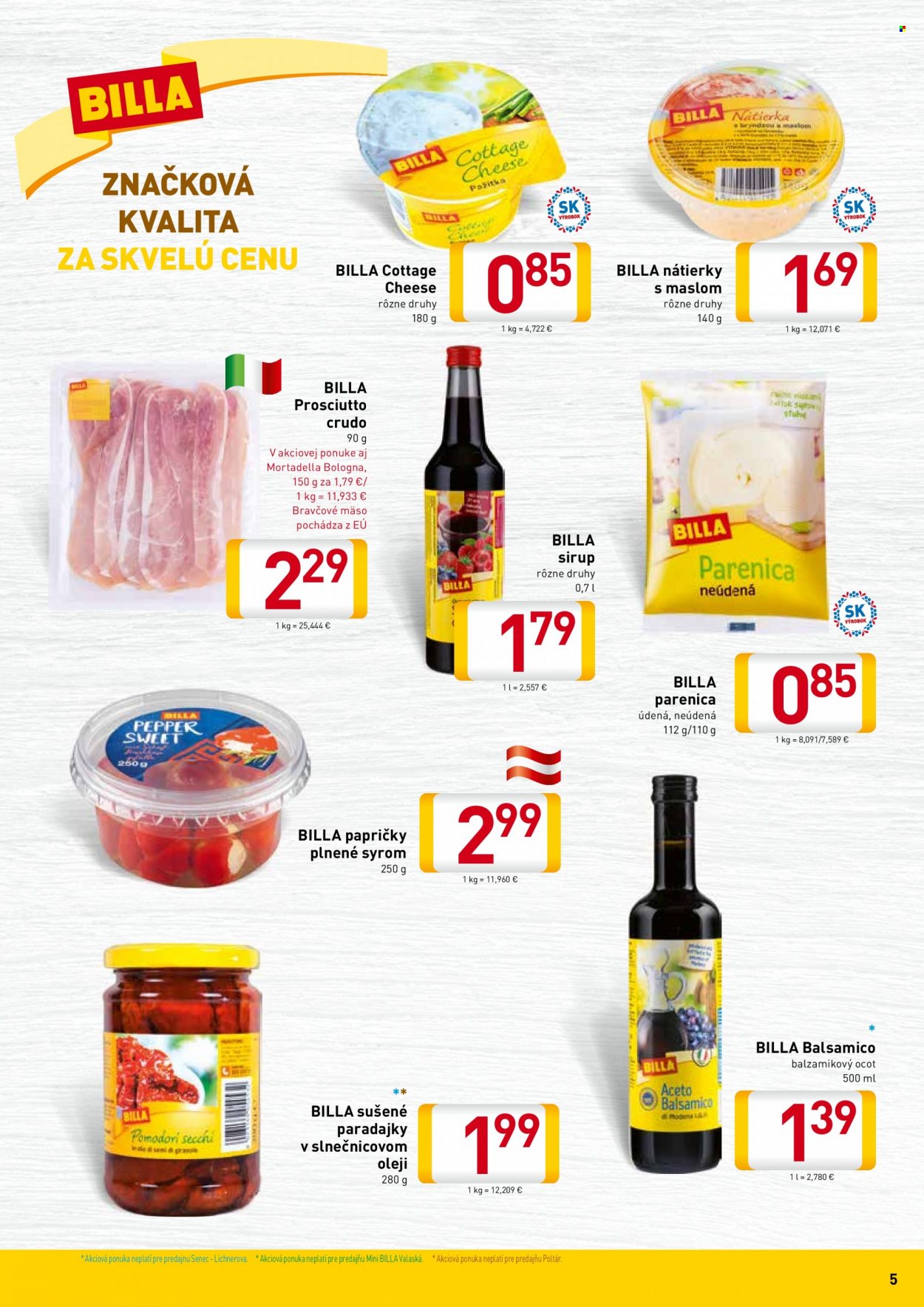 Leták Billa - 30.5.2022 - 26.6.2022. Strana 5