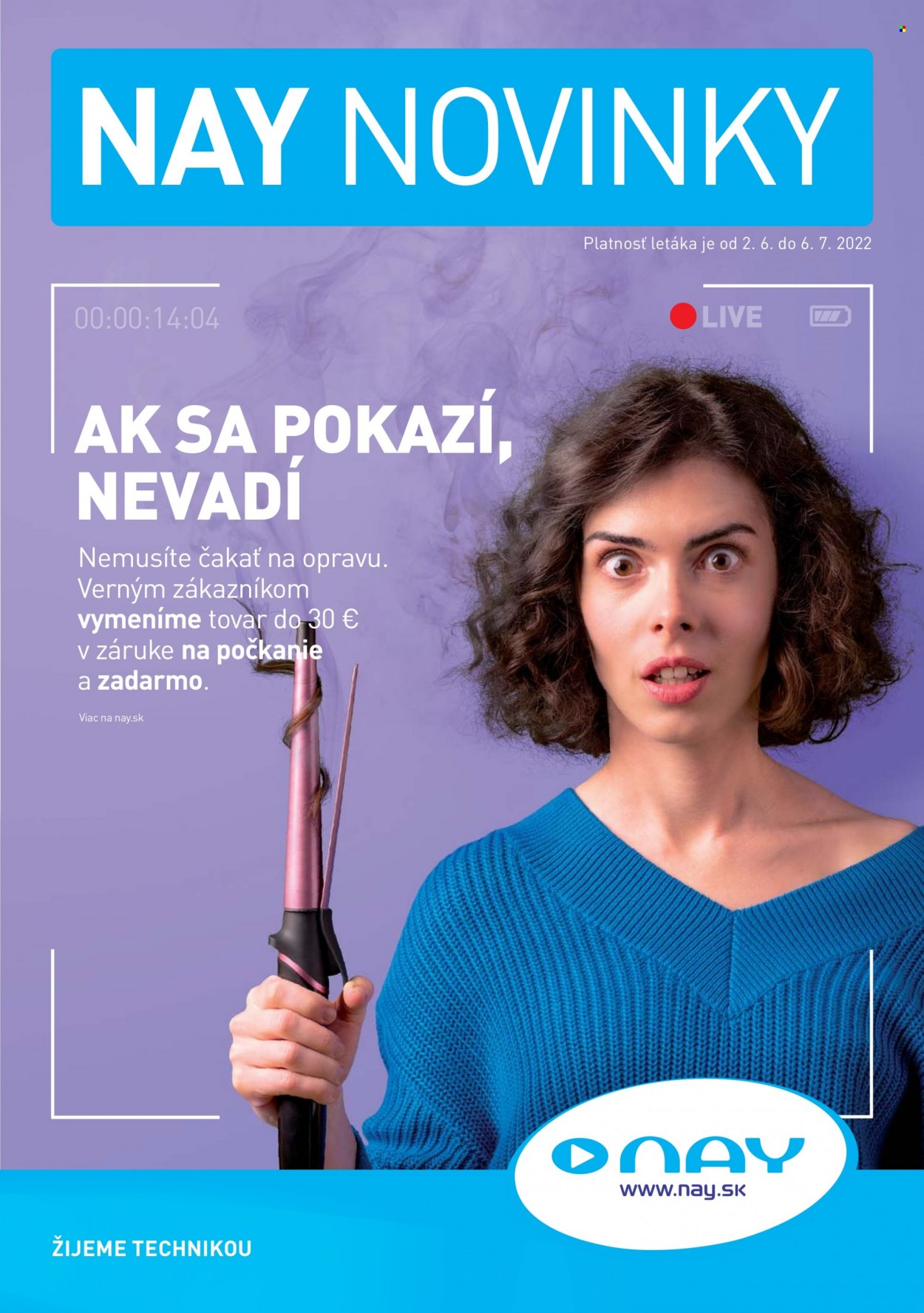 Leták NAY Elektrodom - 2.6.2022 - 6.7.2022. Strana 1