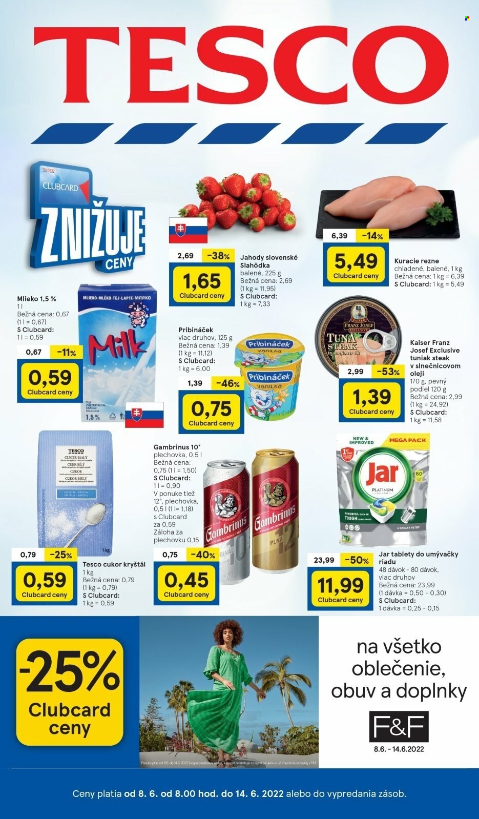 Leták TESCO - 8.6.2022 - 14.6.2022. Strana 1