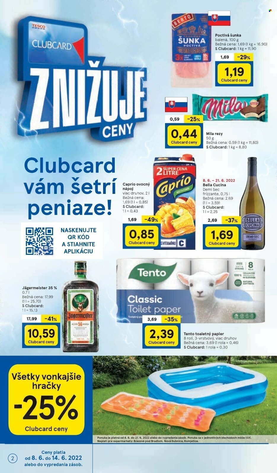 Leták TESCO supermarket - 8.6.2022 - 14.6.2022. Strana 2