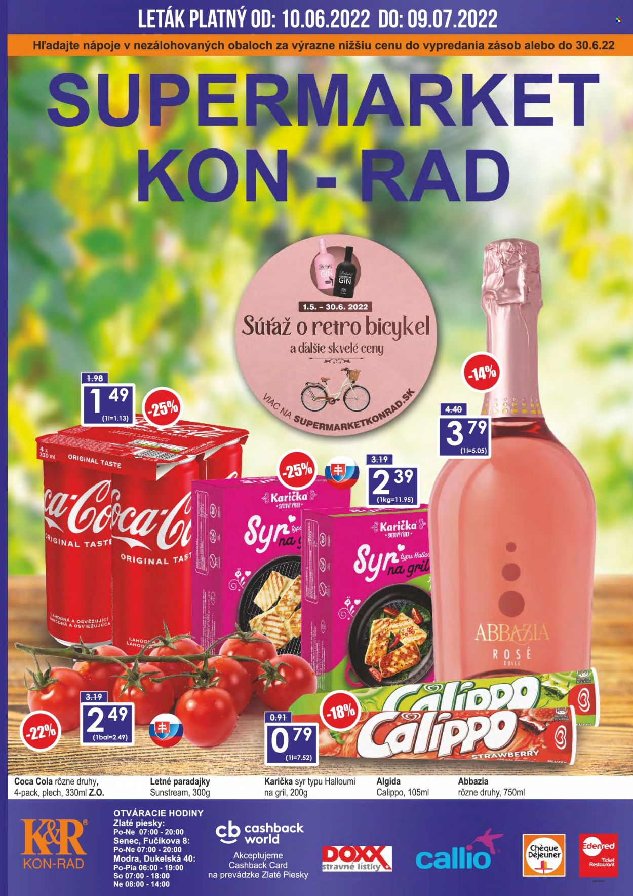 Leták KON-RAD - 10.6.2022 - 9.7.2022. Strana 1
