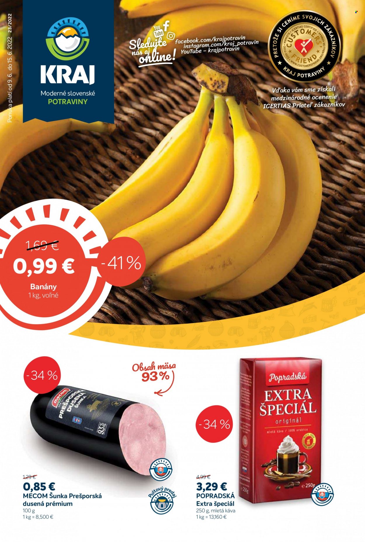 Leták Kraj - 9.6.2022 - 15.6.2022. Strana 1