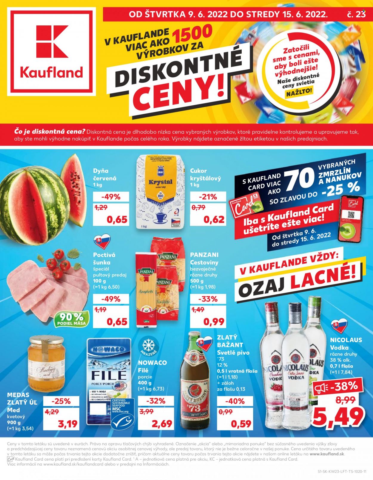 Leták Kaufland - 9.6.2022 - 15.6.2022. Strana 1