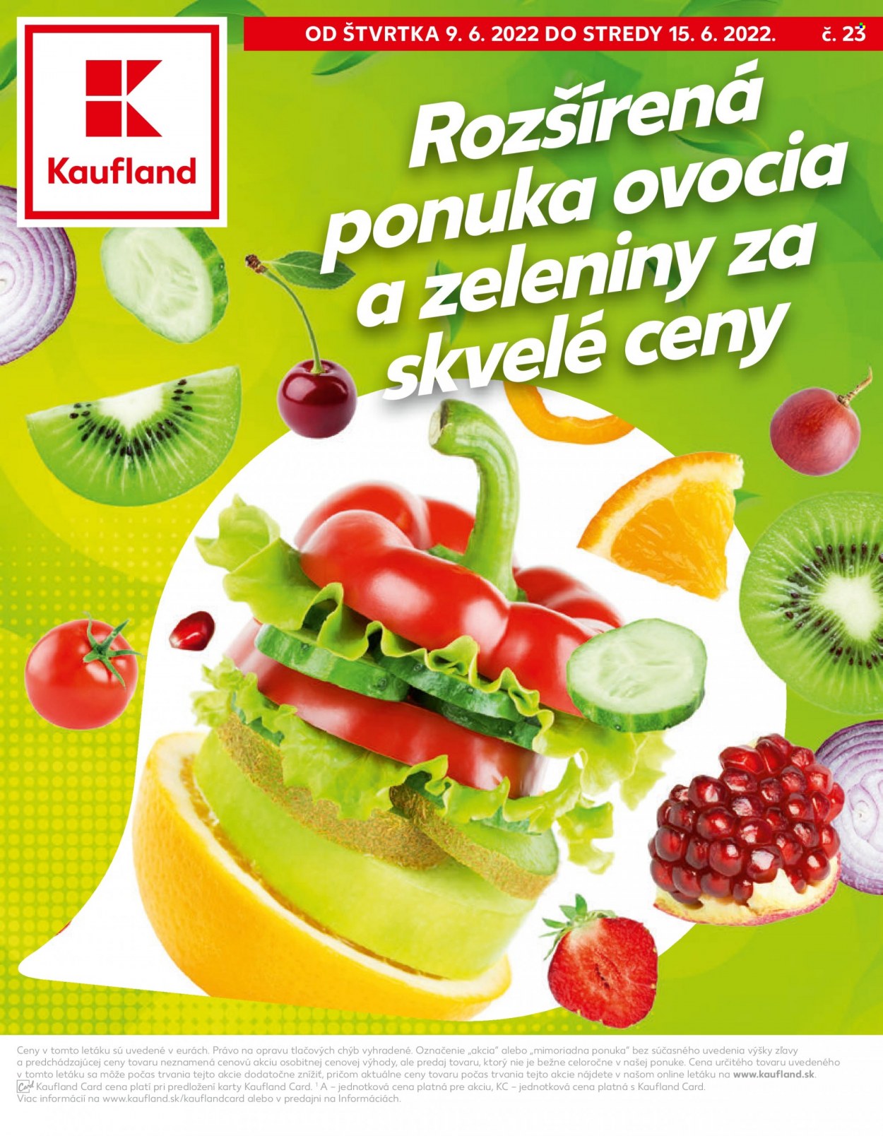 Leták Kaufland - 9.6.2022 - 15.6.2022. Strana 1