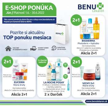 Leták BENU Lekáreň - 1.6.2022 - 30.6.2022.