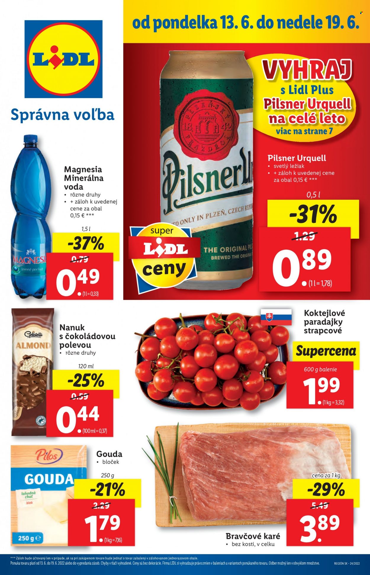 Leták Lidl - 13.6.2022 - 19.6.2022. Strana 1