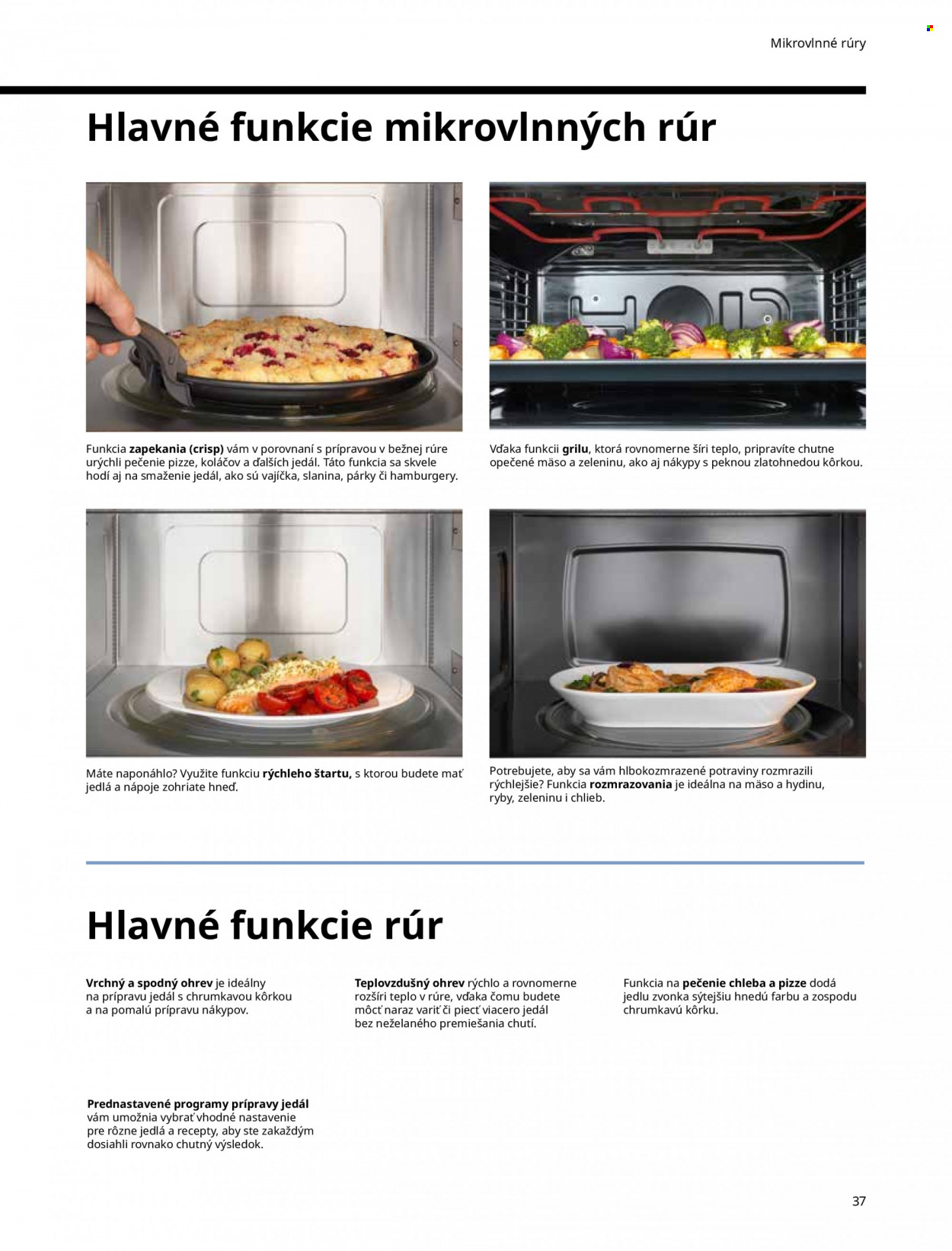 Leták IKEA - Produkty v akcii - mikrovlnná rúra. Strana 37.