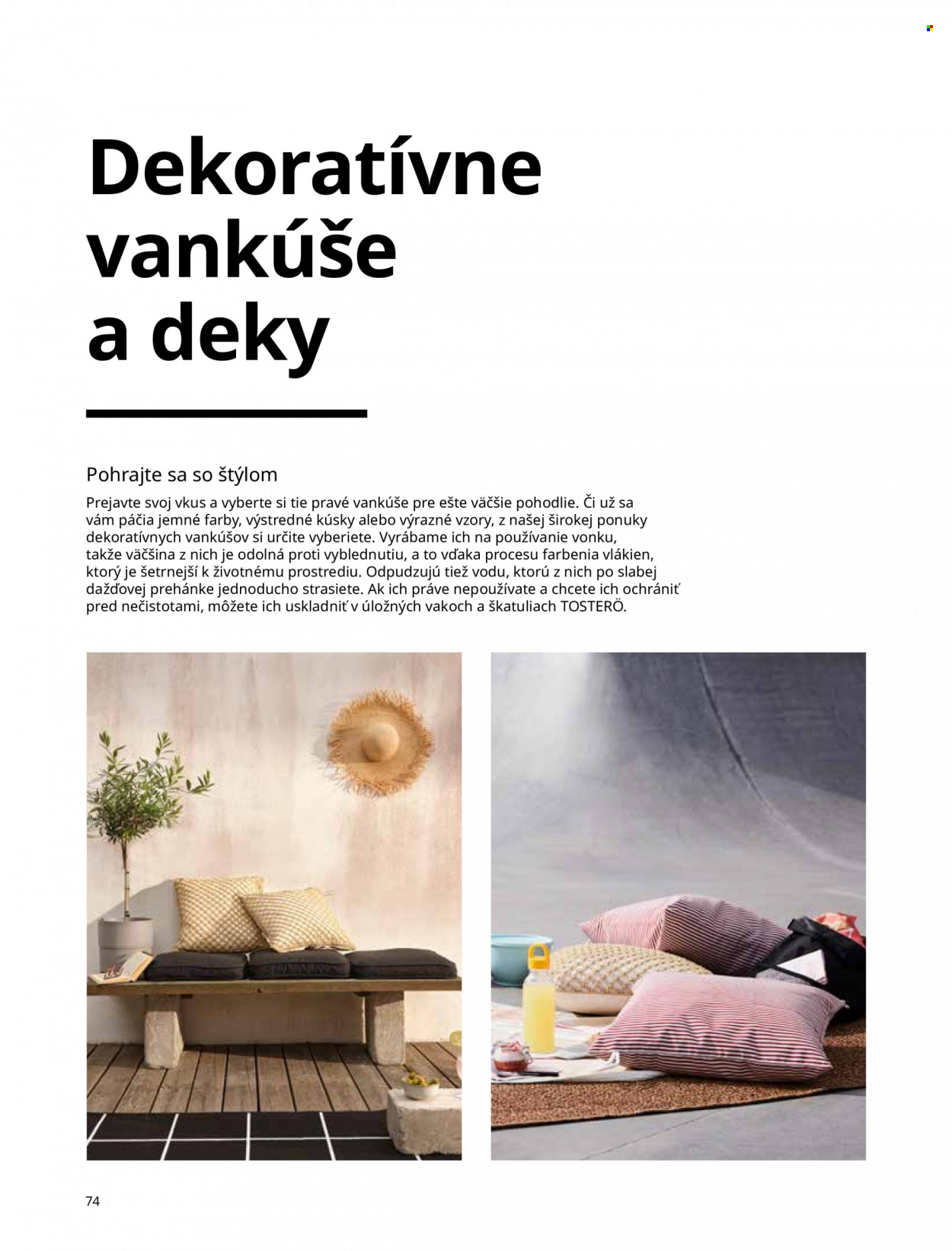 thumbnail - Leták IKEA - Produkty v akcii - deka. Strana 74.