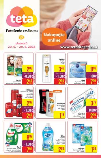 Leták Teta drogerie - 20.6.2022 - 29.6.2022.