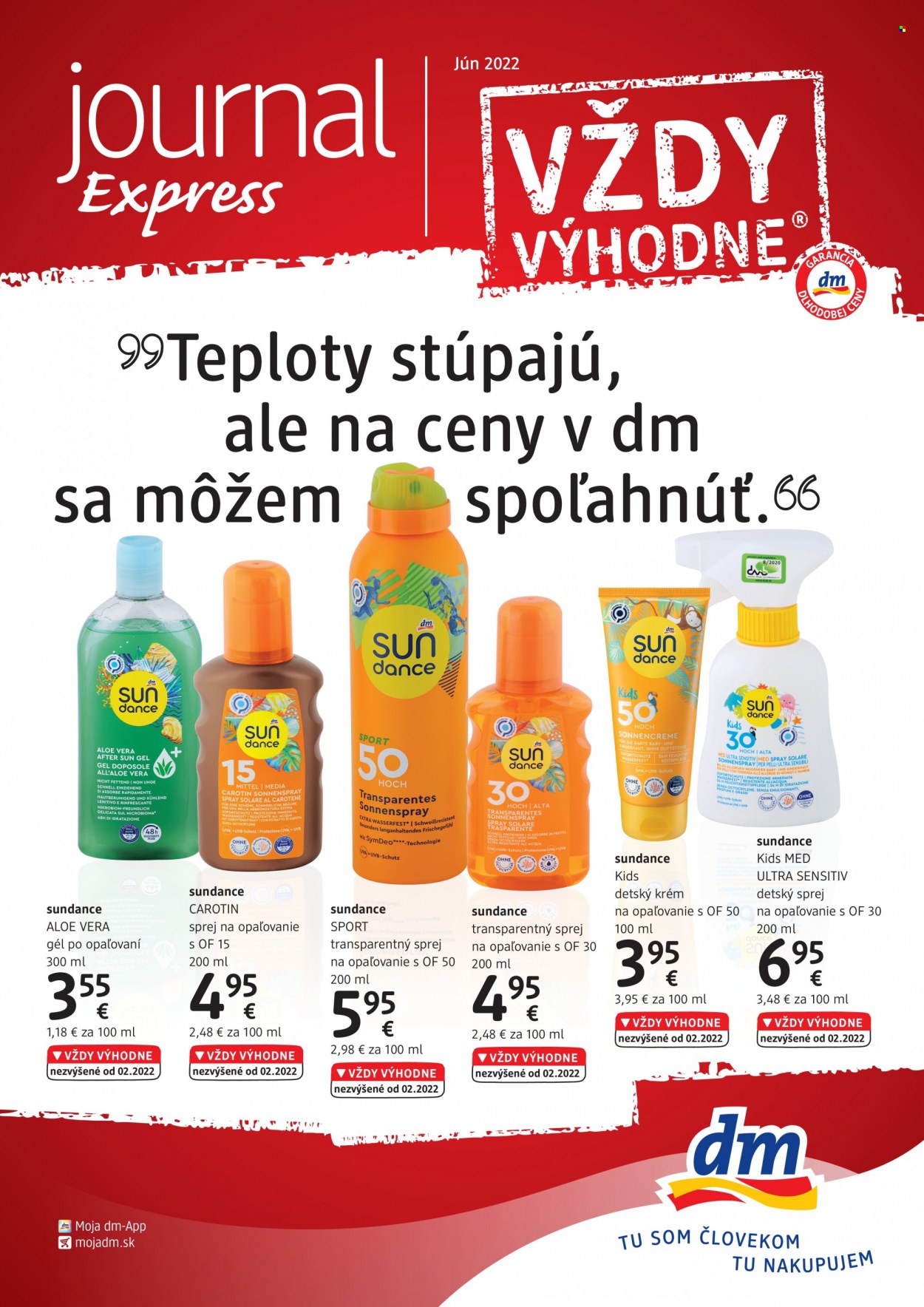 Leták dm drogerie - 1.6.2022 - 30.6.2022. Strana 1