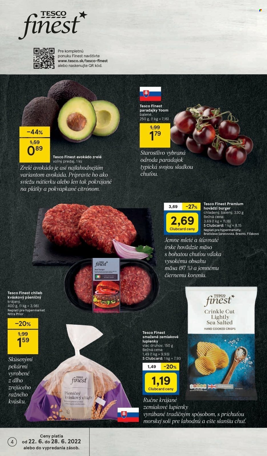 Leták TESCO - 22.6.2022 - 28.6.2022. Strana 4