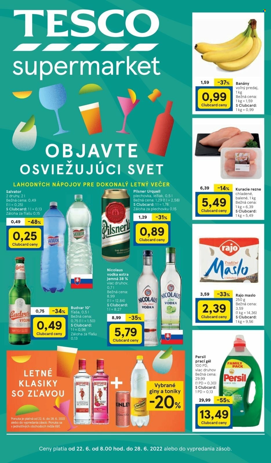 Leták TESCO supermarket - 22.6.2022 - 28.6.2022. Strana 1