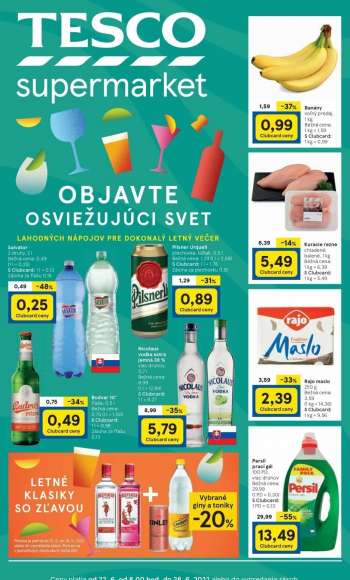 Leták TESCO supermarket - 22.6.2022 - 28.6.2022.