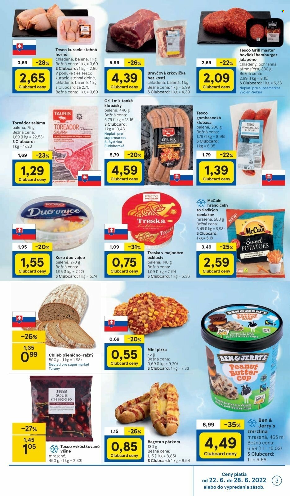 Leták TESCO supermarket - 22.6.2022 - 28.6.2022. Strana 3
