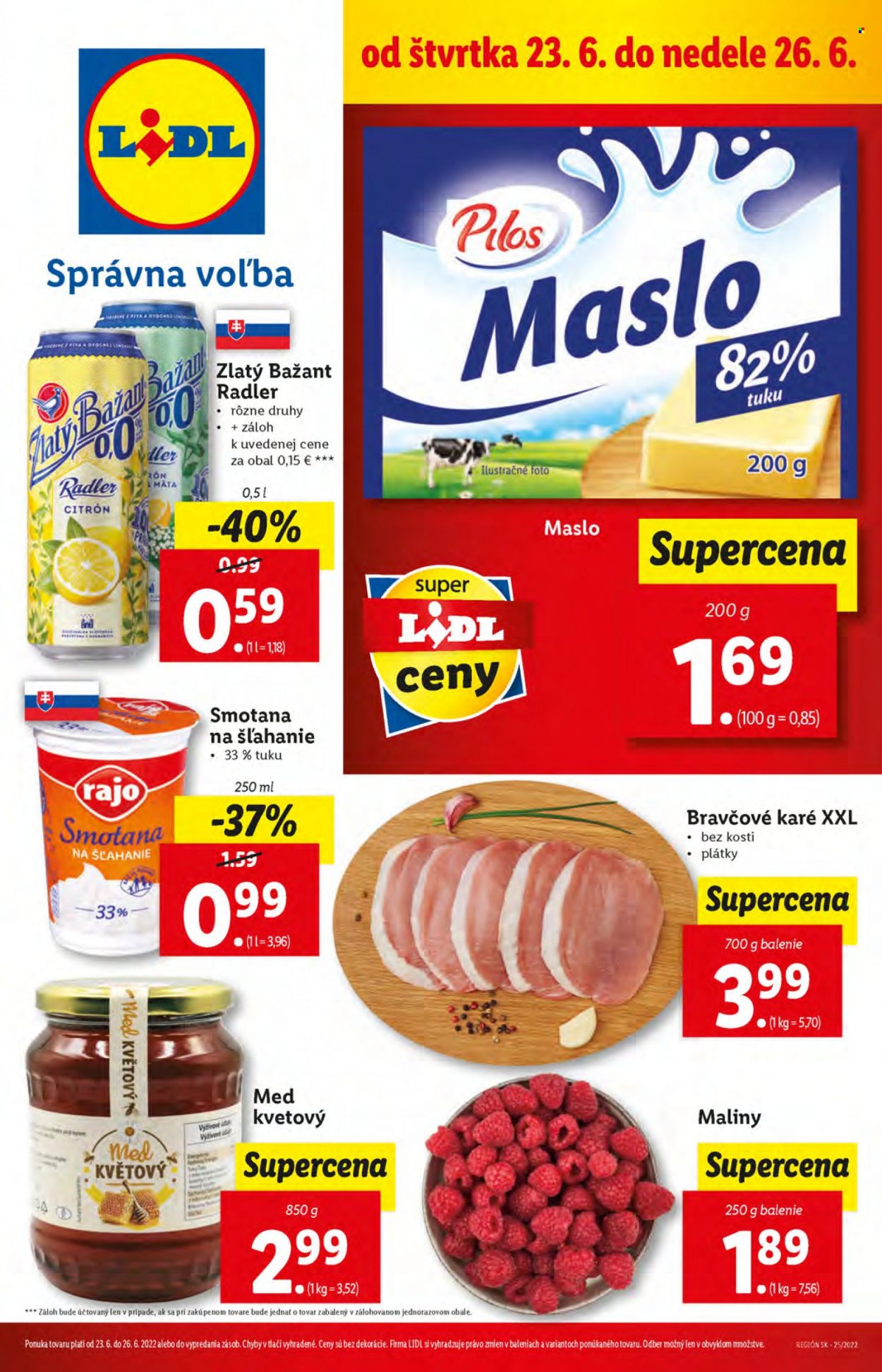 Leták Lidl - 23.6.2022 - 26.6.2022. Strana 1