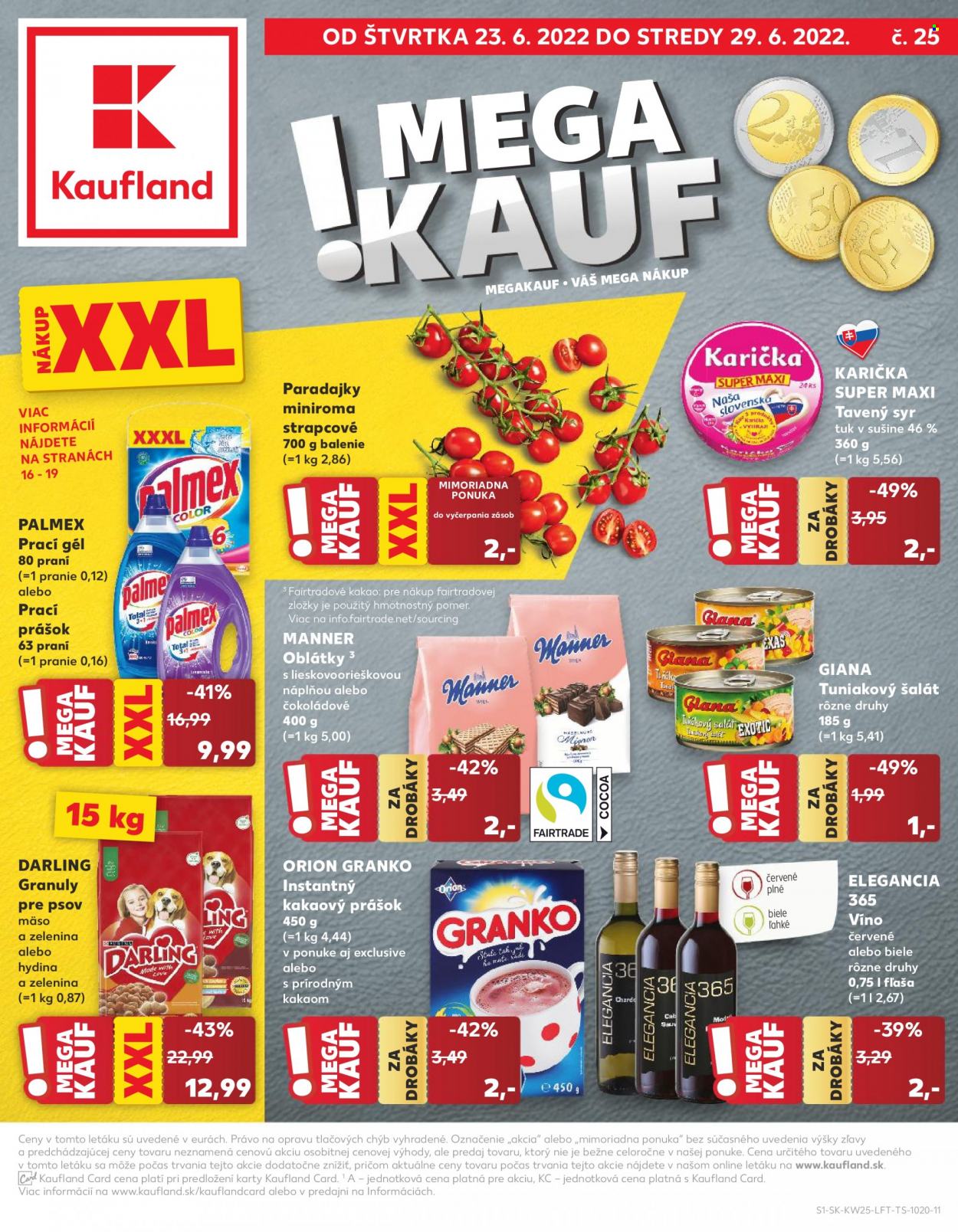 Leták Kaufland - 23.6.2022 - 29.6.2022. Strana 1