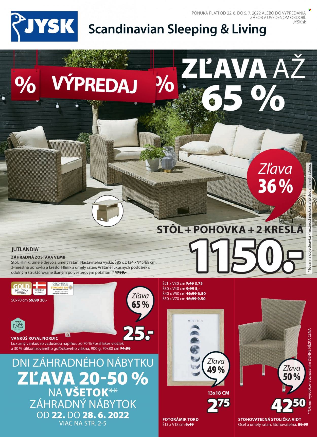 Leták JYSK - 22.6.2022 - 5.7.2022. Strana 1