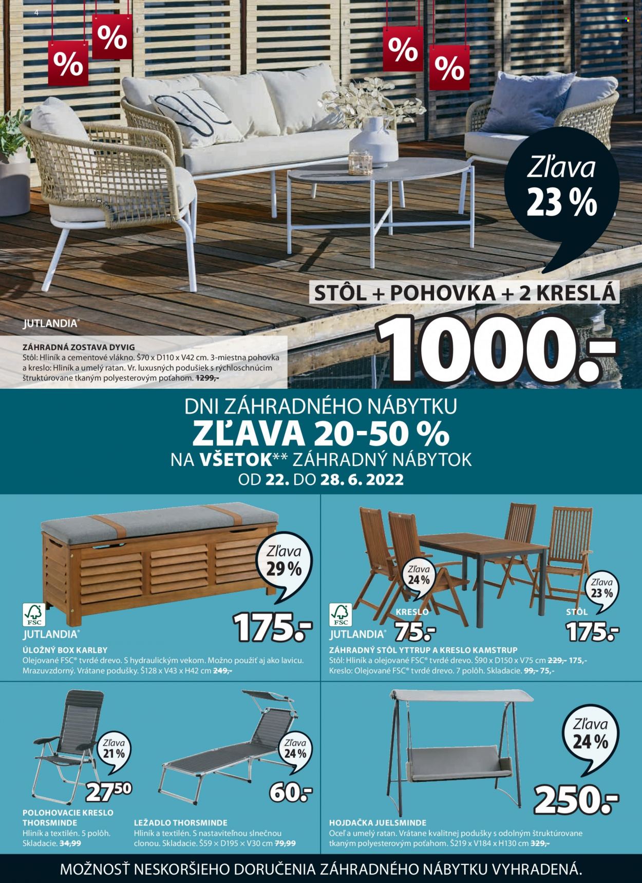 Leták JYSK - 22.6.2022 - 5.7.2022. Strana 4