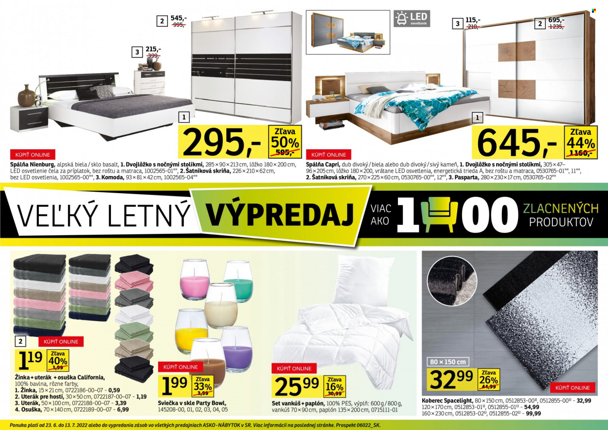 Leták Asko Nábytok - 23.6.2022 - 13.7.2022. Strana 15