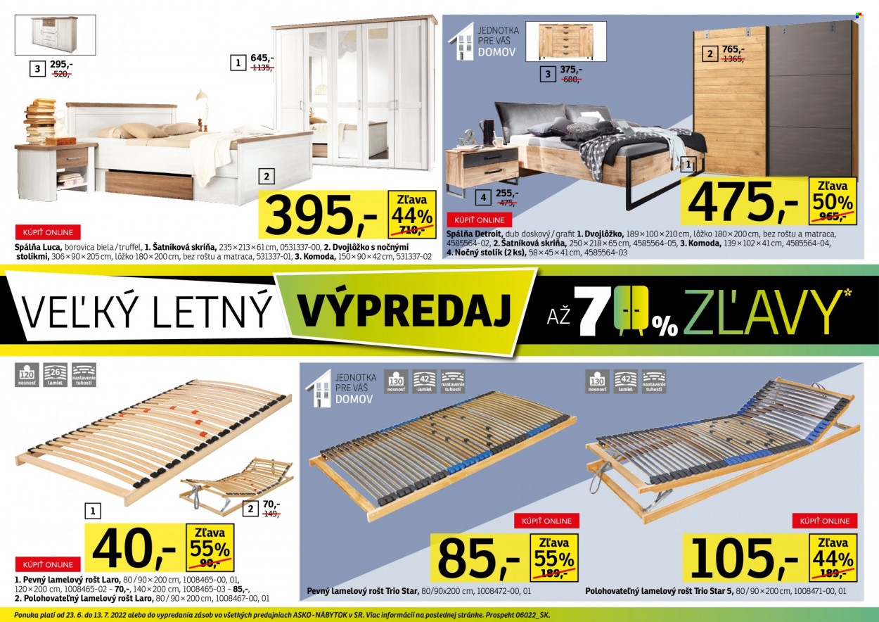 Leták Asko Nábytok - 23.6.2022 - 13.7.2022. Strana 16