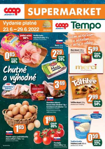 Leták COOP Jednota - 23.6.2022 - 29.6.2022.