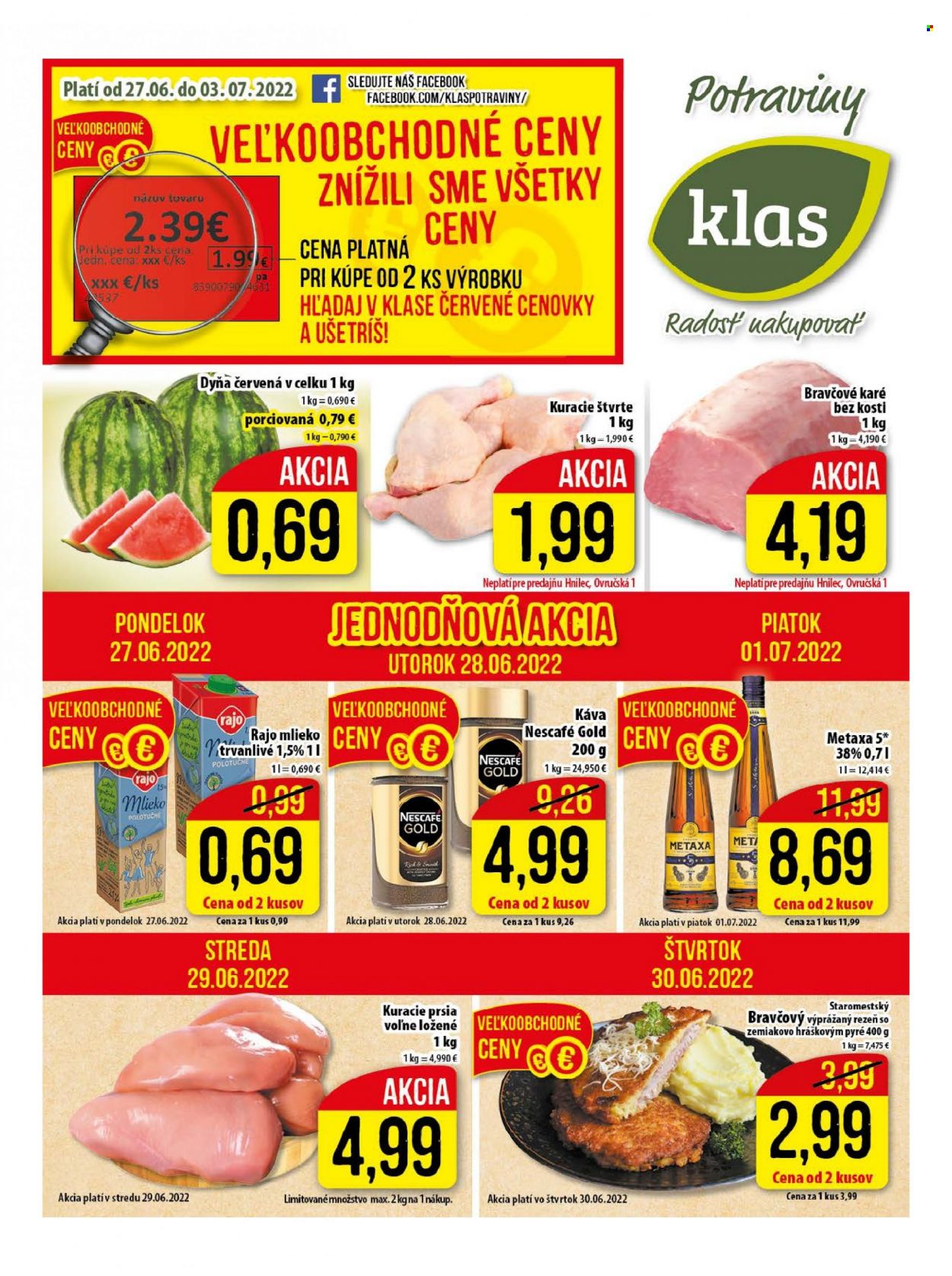 Leták Klas - 27.6.2022 - 3.7.2022. Strana 1